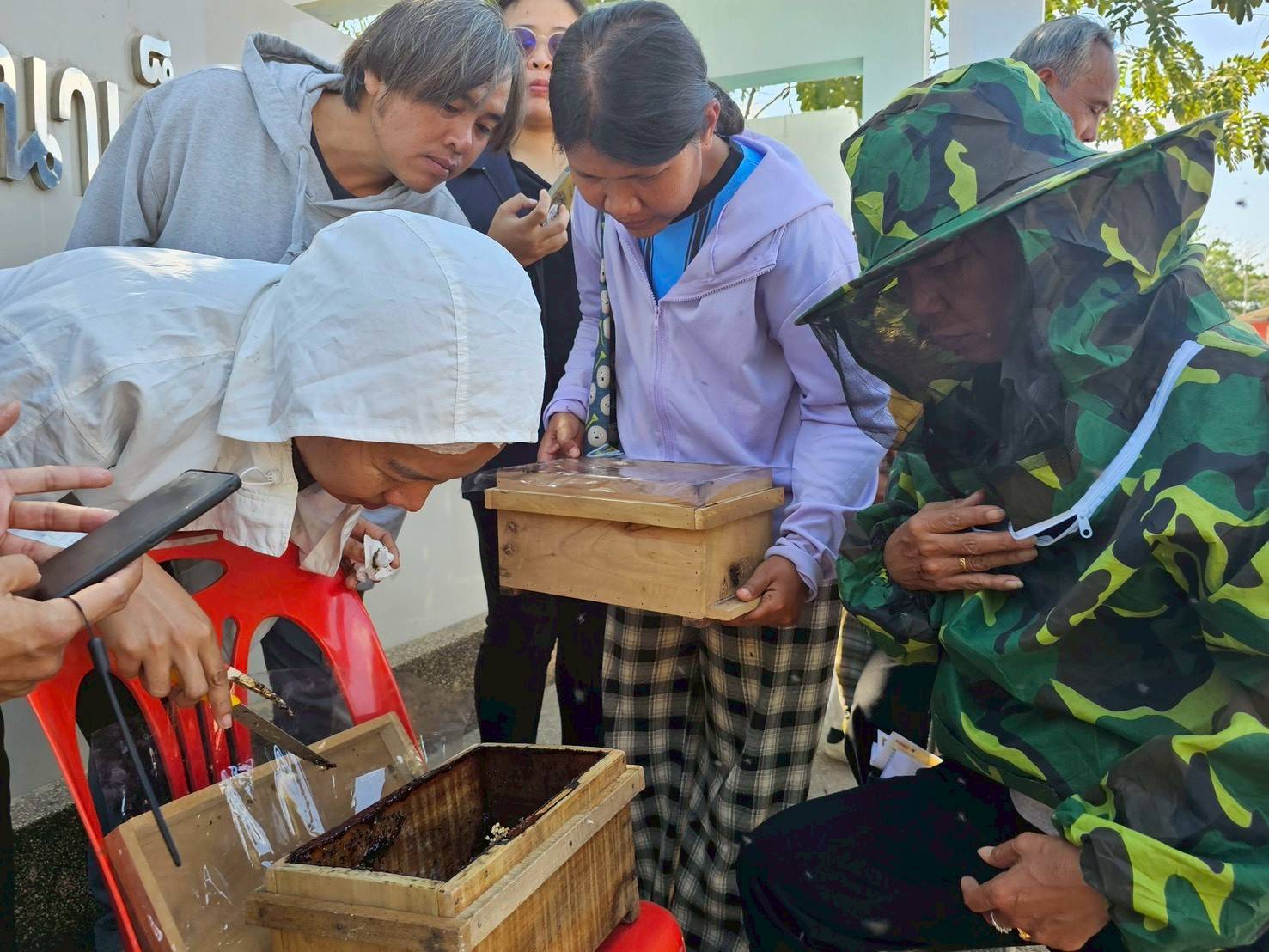 ศสพ.ขอนแก่น ร่วมกับมหาวิทยาลัยเทคโนโลยีพระจอมเกล้าพระนครเหนือ วิทยาเขตระยอง ขยายผลงานวิจัยโครงการเทคโนโลยีการผลิตและการเลี้ยงชันโรง เพื่อผลิตน้ำผึ้งชันโรงที่มีคุณภาพในพื้นที่ภาคตะวันออกเฉียงเหนือ